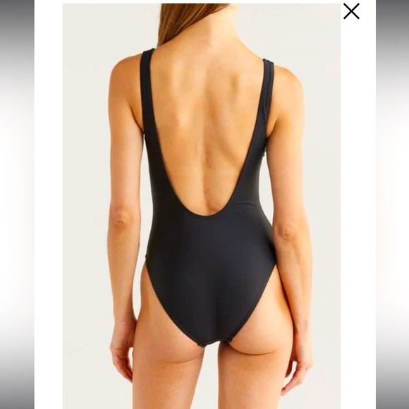 Solid & Striped x Madewell Annemarie One-Piece Swimsuit in Black Medium 76 - Picture 2 of 8
